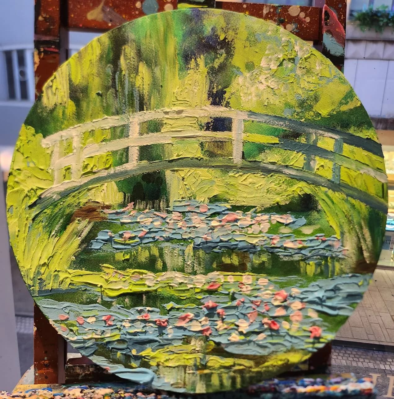 Texture Art: Monet Japanese Bridge