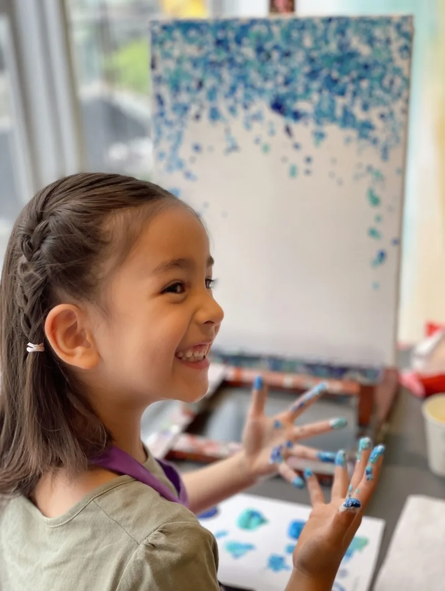 Kids: Tokyo Tower Fingerpaint 3