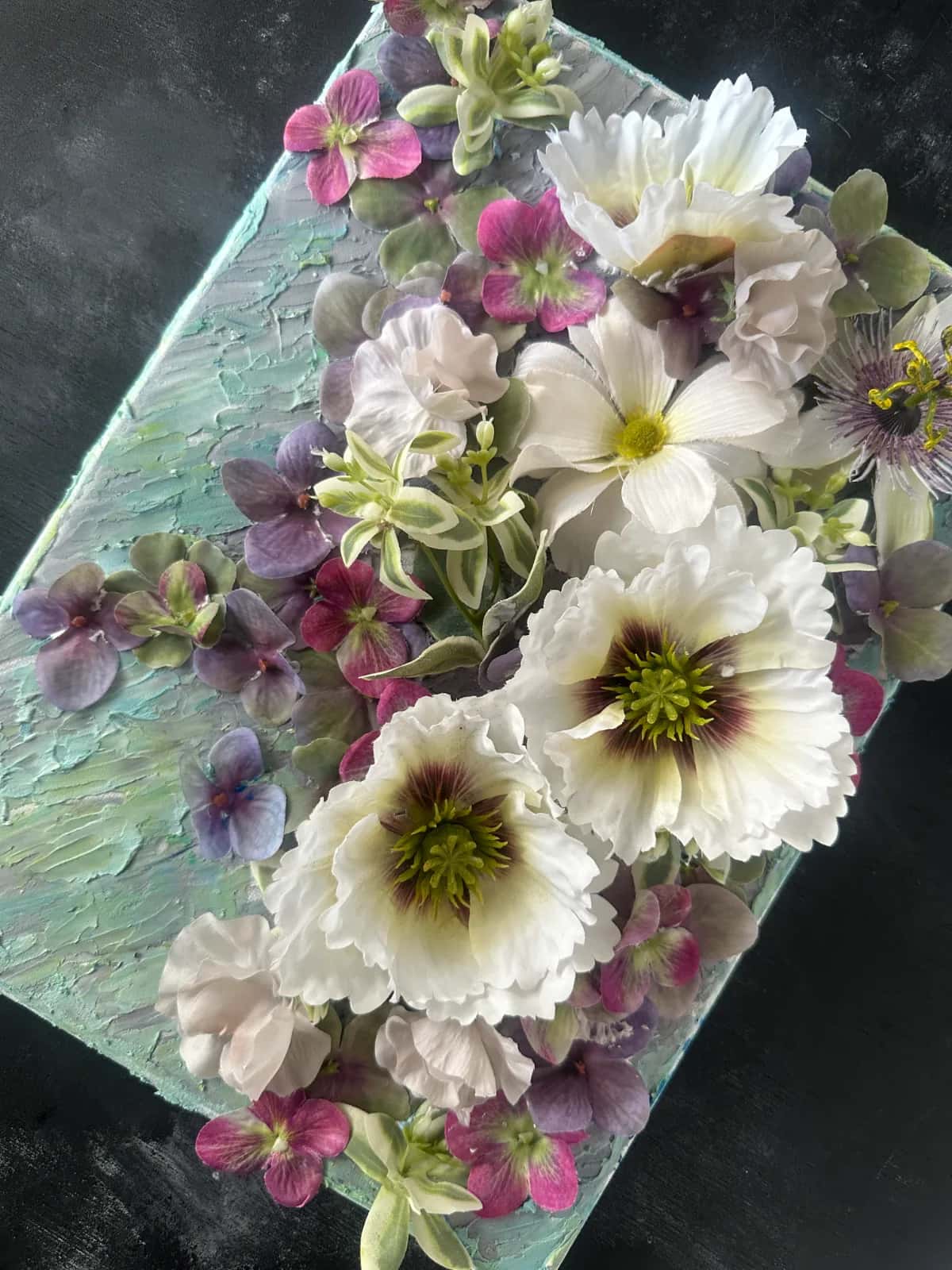 Flower Arrangement: Textured Flower Art