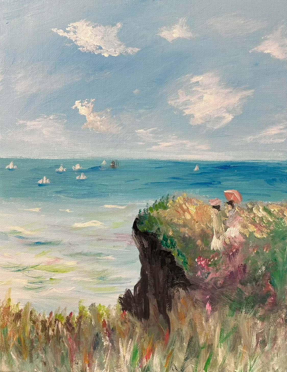 Renoir: Cliff walk at Pourville