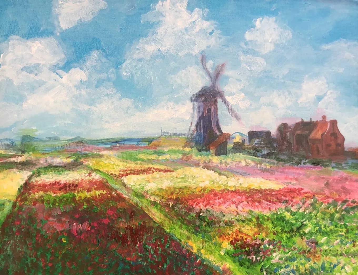 Monet: Tulip Field Near the Hague