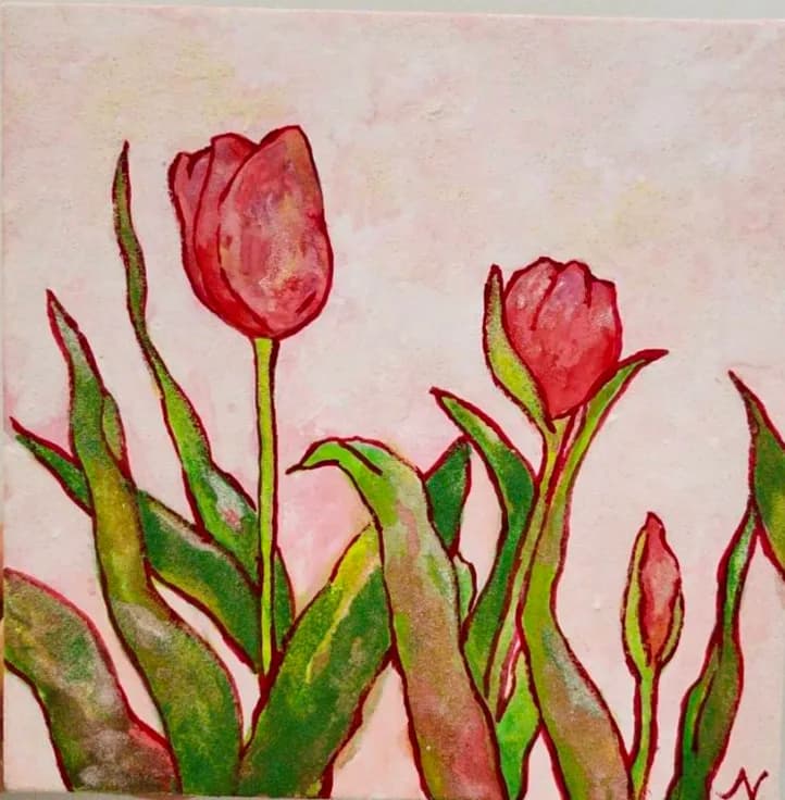The Art of Nihonga – Tulips