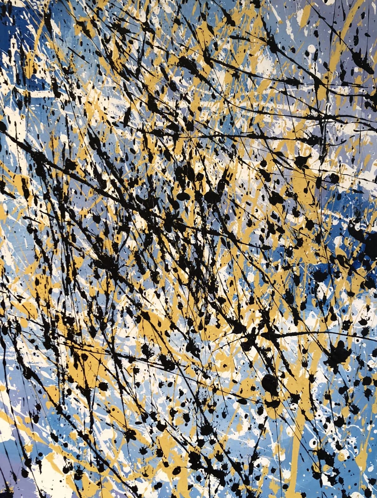 L Jackson Pollock-Style Action Painting 2