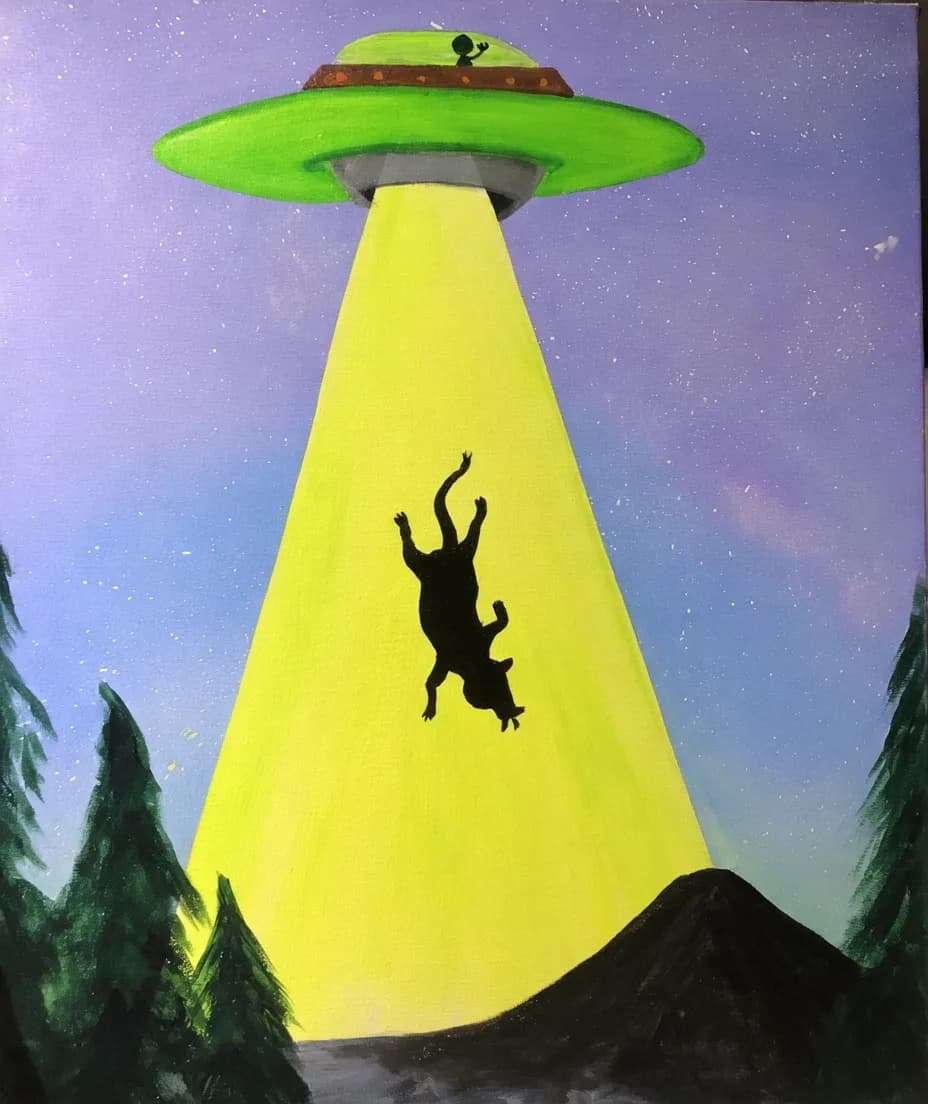 Kids: UV Glow UFO 2