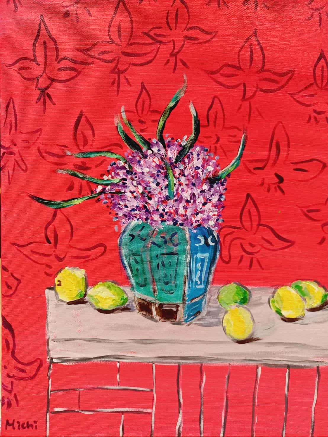 Matisse - Lemons against Pink Background