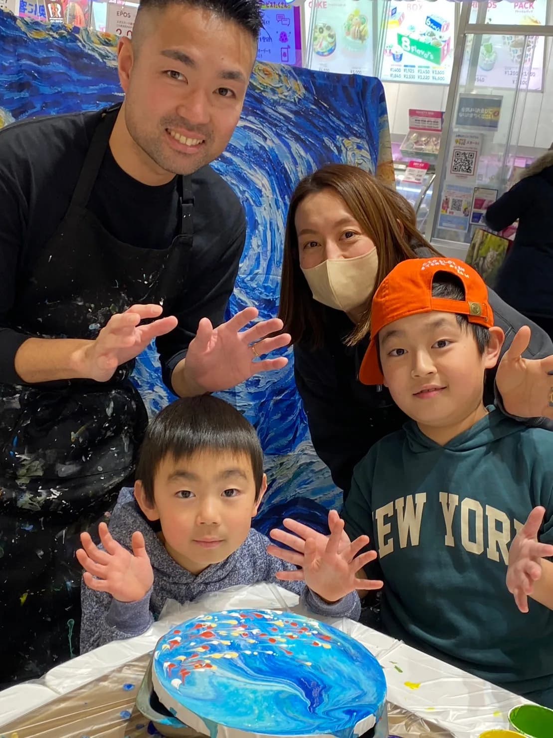 SS Parent & Child: Paint Pouring Fluid Art