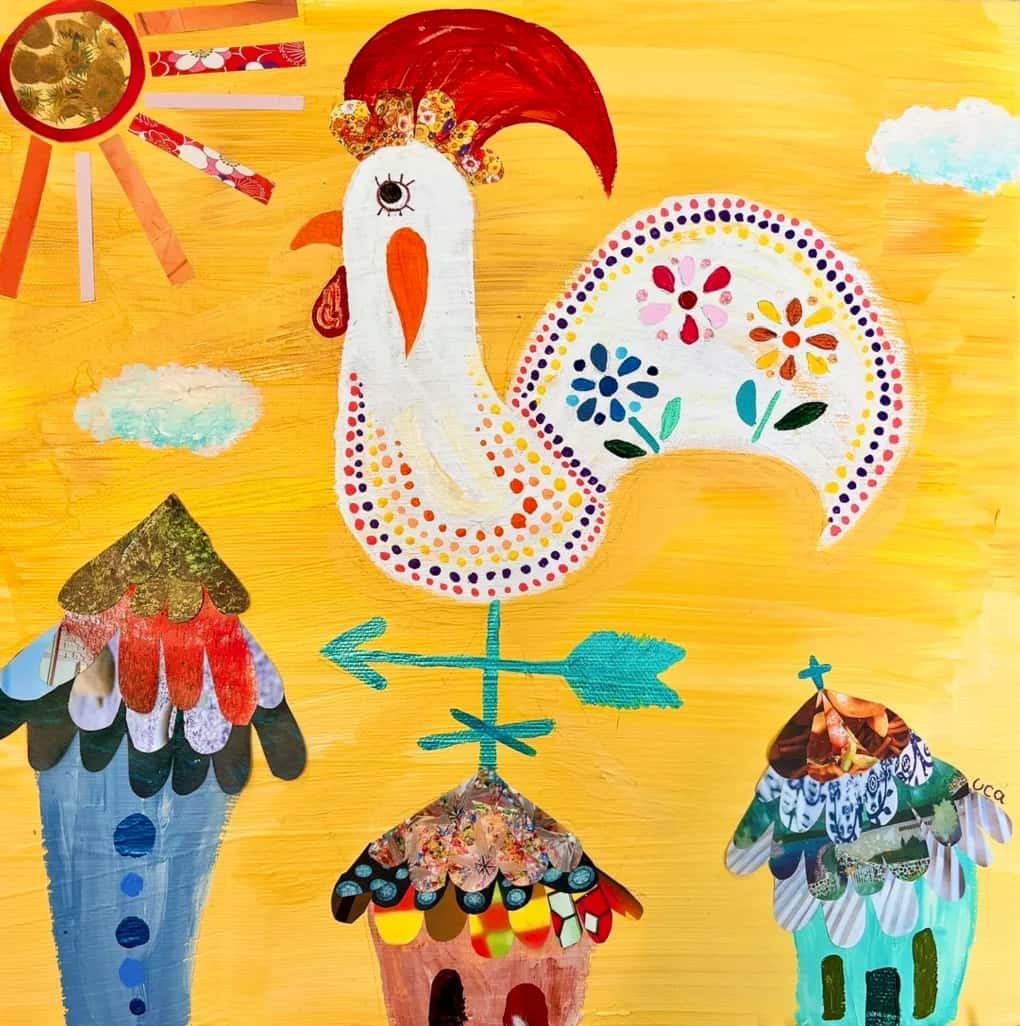Kids: Multi Media Rooster and Sun