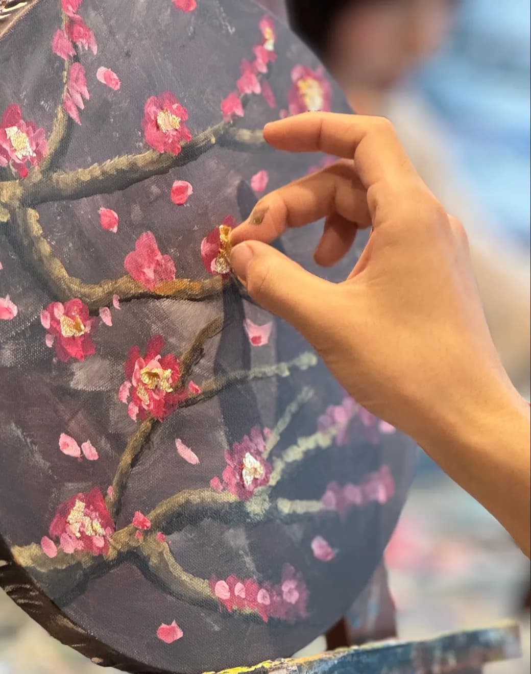 Sakura with Gold-leaf Accent 3