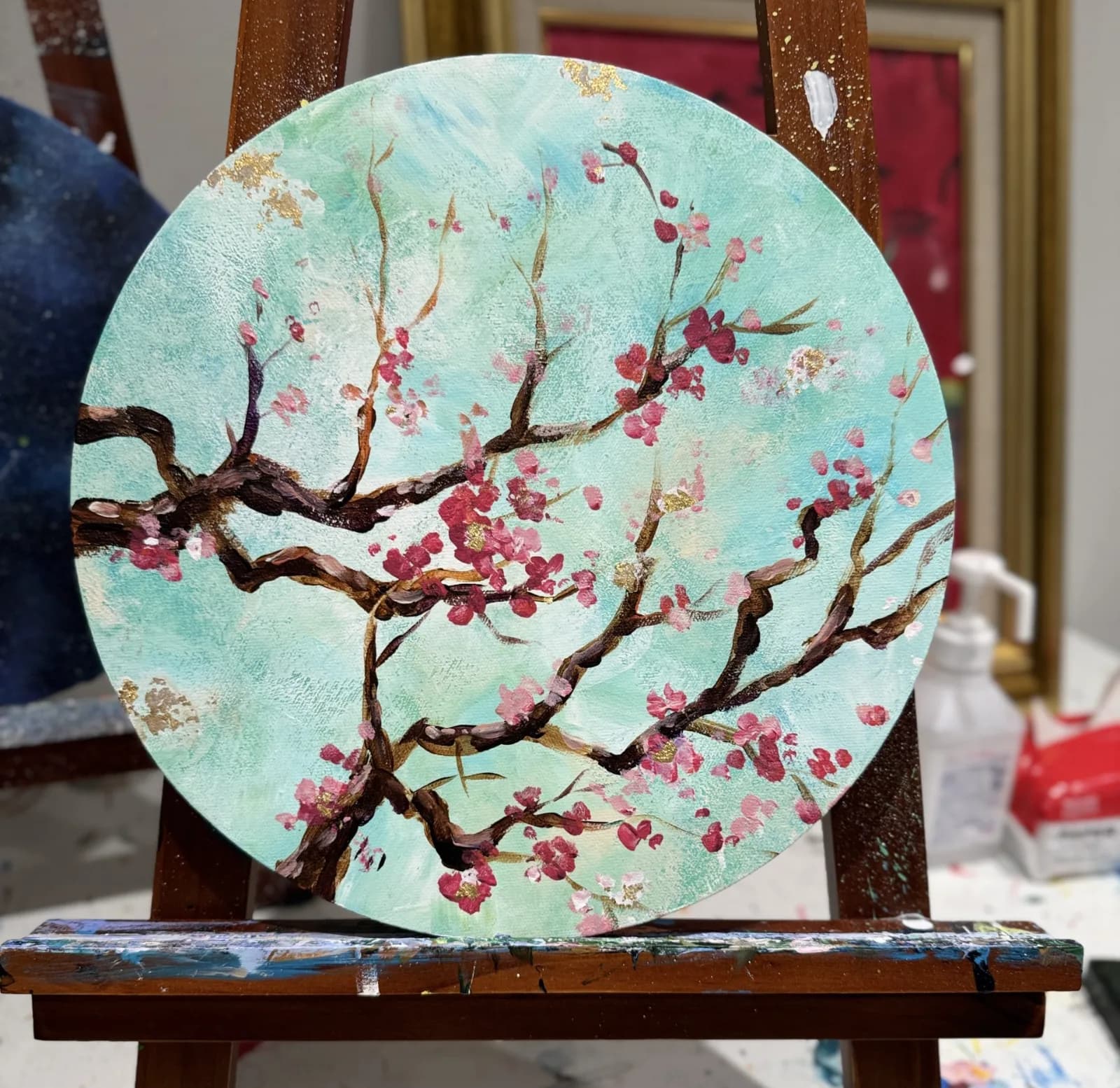Sakura with Gold-leaf Accent 2