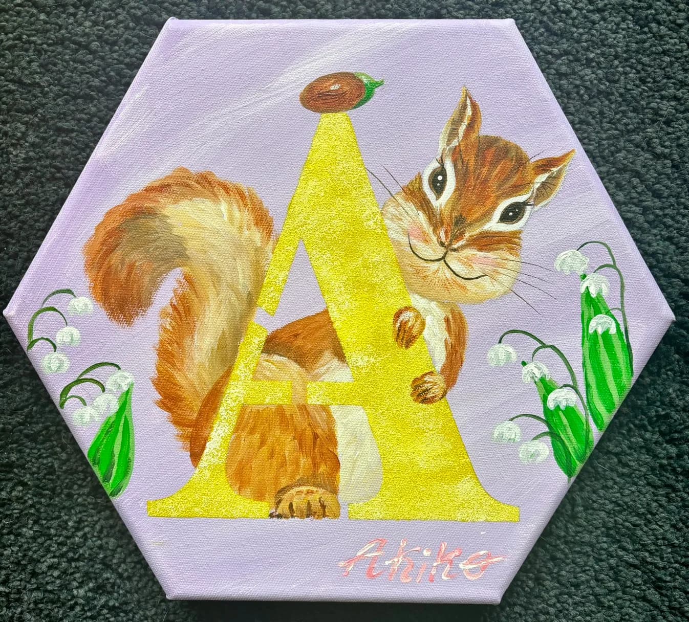 Kids: Hexagon Initial Art