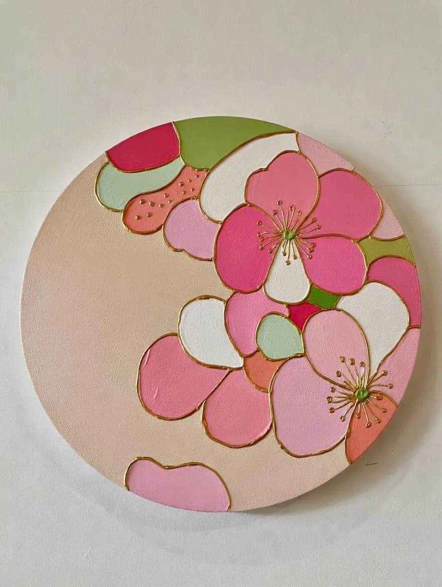 Spring Floral with Gold Lining 4