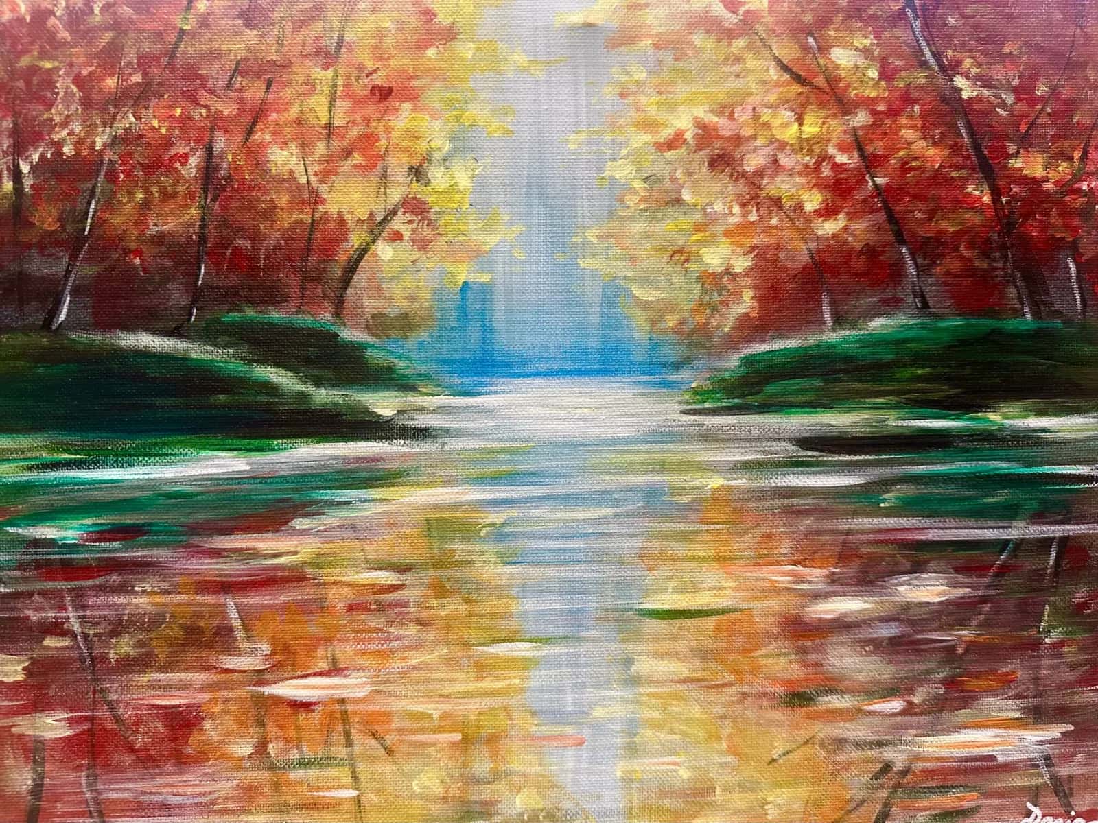 Reflections of Autumn Leaves