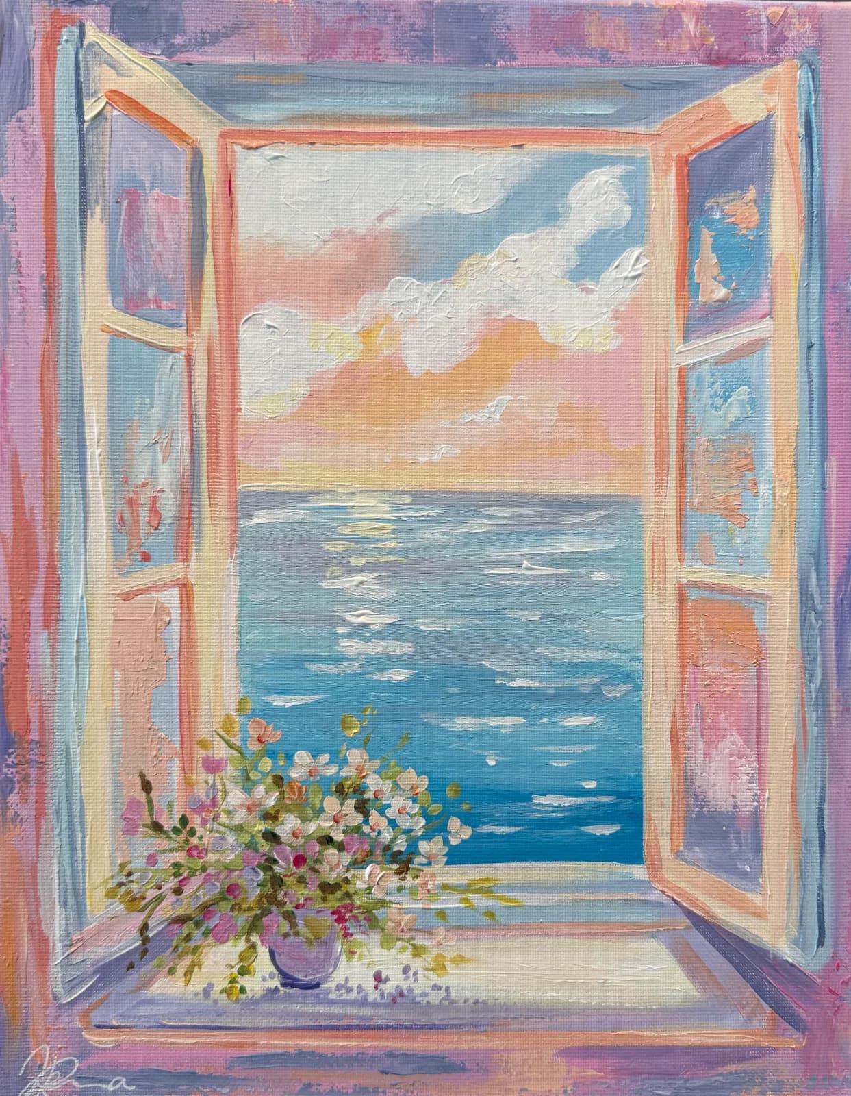 Flowers on the Window Sill
