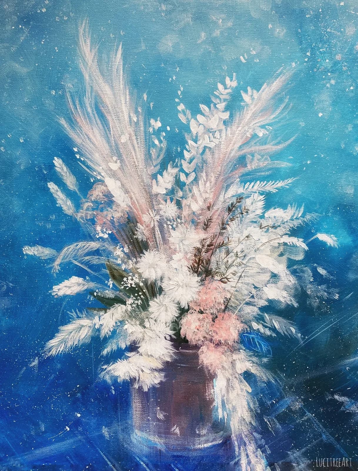Dried Flowers in Vase