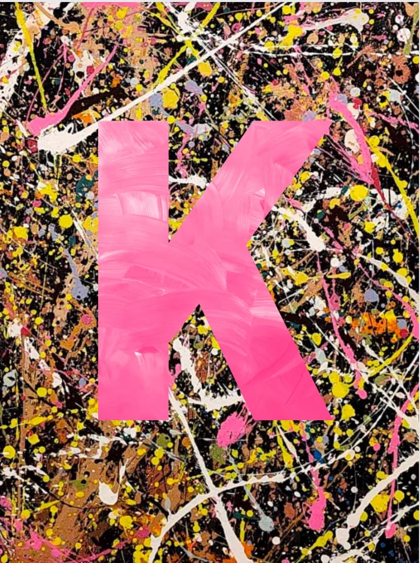 Kids: Splash Paint Letter Art